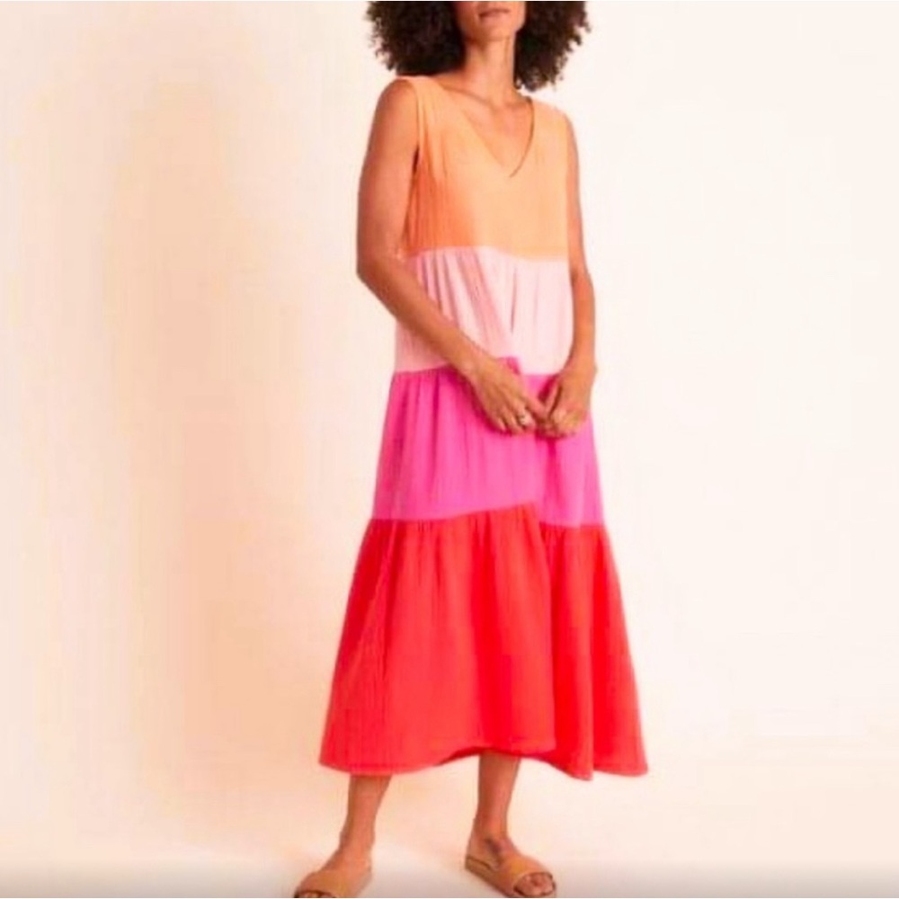 Marine Layer Corinne Double Cloth Maxi Dress